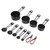 9PCS Black Stainless Steel Measuring Cups Set Coffee Spoon with Scale for Kitchen Baking Cooking Tools