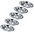 5Pcs Thicken 304 Stainless Steel Round Divided Service Plate Dinner Tray Tableware for Kid5‑Section