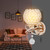 Round Wall Lamp Crystal Lamp E14 Lamp Holder for Home Living Room Bedroom CorridorGold