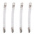 4pcs Elastic Crisscross Bed Mattress Sheet Straps Double Head Clips Gripper Holder Fasteners SuspenderWhite