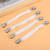 4pcs Elastic Crisscross Bed Mattress Sheet Straps Double Head Clips Gripper Holder Fasteners SuspenderWhite