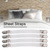 4pcs Elastic Crisscross Bed Mattress Sheet Straps Double Head Clips Gripper Holder Fasteners SuspenderWhite