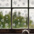 Winter Snowflake Self adhesive Removable Decorative Sticker for Home Office(Silver)