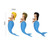 Mermaid Tea Strainer Silicone Tea Filter Sexy Mermaid Tea Infuser Reusable Mini Strainer