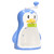 Shaved Ice Machine ABS Penguin Shape Blue Household Portable Manual Snow Cone Maker Machine with Container Kitchen Accessories