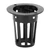 100Pcs Greenhouse Hydroponics Mesh Pot Soilless Cultivation Plant Flower Growing BasketBlack