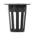 100Pcs Greenhouse Hydroponics Mesh Pot Soilless Cultivation Plant Flower Growing BasketBlack
