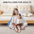 Aoresac Reading Pillow with with Armrests/Large Adult Backrest with Arms/Back Support for Sitting Up in Bed with Washable Cover (Sit up Pillow)