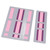 Portable Electronic Plywood Organizer Attachable to Laptop Notebook Cable Wireless Mouse Pink
