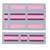 Portable Electronic Plywood Organizer Attachable to Laptop Notebook Cable Wireless Mouse Pink