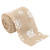 DIY Handcraft Burlap Ribbon Christmas Ribbon Wrapping Ribbon for Christmas Crafts Party Decoration5cm Flaxen Snowflake