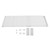Expandable Closet Shelves Adjustable Length Space Saving Retractable Divider Shelf Storage Rack for Closet Cabinet Bathroom 71‑92cm/28.0‑36.2in Length