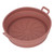 Foldable Fryer Silicone Liner Food Grade High Temperature Resistant Round Fryer Silicone Pot Brown Diameter 21CM