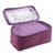 Portable Travel Storage Organizer Waterproof Underwear Bra Socks Bag USB Case(Purple)