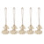 40pcs Christmas Tree Ornaments Wooden Hallow Cute Christmas Hangings with Lanyards for Christmas Tree Decoration Gift