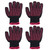 4Pcs Heat Resistant Gloves High Temperature Resistant Anti Scalding Mitts with Silicone BumpsRose Red Silicone Rose Red Edge