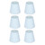 6pcs Sky Blue Cloth Lampshade Wall Lamp Cover Shades Modern Simple Decoration for E14 Screw Chandelier