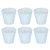 6pcs Sky Blue Cloth Lampshade Wall Lamp Cover Shades Modern Simple Decoration for E14 Screw Chandelier