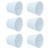 6pcs Sky Blue Cloth Lampshade Wall Lamp Cover Shades Modern Simple Decoration for E14 Screw Chandelier