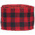 5m Christmas Wired Edge Ribbon Decorative Plaid Ribbon for Home DIY Gift Wrapping Crafts(Black Red )