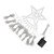 Christmas Tree Waterfall Lights Solar 350LED 8 Modes Waterproof Waterfall String Lights With Remote Control for Outdoor White Light