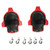 2Pcs Rolling Knee Pad ABS Multifunctional Knee Protector with Universal Wheel for Floor InstallationRed
