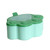 Seasoning Pot Cat Claw Flip Lid 5 Grids Stylish Versatile Rugged Seasoning Box with Spoons for Kitchen Green