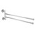 Bathroom Wall Mounted Towel Rack Swing Out Rotating Towel Hanger Shelf (2 Arms)