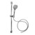 Shower Rail Set Handheld Shower Head Adjustable Slide Bar with 150cm/59.06in Shower Hose G1/2 for Bathroom