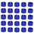 200Pcs 8mm Pigeons Ring No Words Poultry Leg Identify Foot Ring Clip Pigeons Bird Training ToolBlue