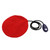 Pet Heating Pad 7 Temperature Settings Dogs Cats Electric Heated Pad with Auto Power Off for Home Indoor Red Round 30cm / 11.8in EU Plug