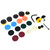 23PCS Drill Brush Attachment Set for Household Cleaning with Brushes Scouring Pads Sponge Connecting Rod