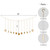 Moon Phase Garland Hanging Moon Phase Decoration Lunar Wall Ornaments