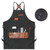 Barber Apron Multi Pocket Waterproof Black Chef Aprons for Art Students Carpenters Milk Tea Shops Bakeries