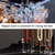 Acrylic Necklace Holder with 24 Hooks Clear Necklace Organizer Dustproof Rotation Jewelry Storage Stand Display Case