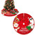 90cm Christmas Tree Skirt Brushed Cloth Carpet Personality Pattern New Year Christmas Tree Floor Mat Ornaments Decoration