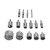 15Pcs/Set 6‑50mm Diamond Drill Bit Kit Ceramic Marble Hole Opener for Glass Wood Brick Tank