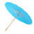 White Blank Paper Umbrella Decor Props for Kids DIY Hand Painting(Blue)
