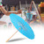 White Blank Paper Umbrella Decor Props for Kids DIY Hand Painting(Blue)