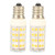 2PCS E12 Dimmable LED Bulb PC 52LEDs 5W 100‑130V LED Candelabra Bulb for Ceiling Fan Light Salt Lamp Warm Light
