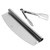 Pizza Cutter Food Grade Stainless Steel High Sharpness Ergonomic Design Rocking Pizza Cutter with Tong for Pizza Cake