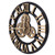 Large 3D Retro Wall Clock 34CM Vintage Wooden Gear Wall Clock Numerals Industrial Style Clocks for Home Living Room Decoration Gold