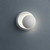 LED Wall Lamp 360 Degree Rotatable Round Crescent Wall Light Night Light Creative Modern Bedside Lamp for Living Room Bedroom Hallway Aisle Corridor