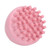 Round Shape Handheld Head Scalp Massage Brush Hair Shampoo Washing Brush with Handle (Pink)