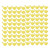 100pcs Blank Livestock Ear Tag Thickened TPU Reusable Animal Ear Label for Dairy Cattle Beef Cattle Yaks Horses Camels Yellow