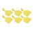 100pcs Blank Livestock Ear Tag Thickened TPU Reusable Animal Ear Label for Dairy Cattle Beef Cattle Yaks Horses Camels Yellow