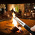 Flameless Electric Arc Lighter with LED Light USB Rechargeable Candle Lighter Safe Windproof Camp Long Lighter with Battery Display for Kitchen Camping Hiking Barbecue Stove Fireworks