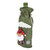 Cute Red Wine Bottle Cover Drawstring Bag Christmas Home Decoration Supplies (Green Old Man)