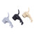 3PCS Dog Butt Toothpaste Topper Tooth Paste Dispenser Cap Squeezing Head for Kids Black Brown Gray