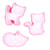 3pcs Cartoon Cat Shaped Cookies Molds DIY Baking Biscuit Mold Set Baking Accessory